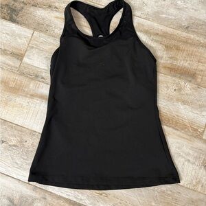 Athleta Black Mesh Racerback Top